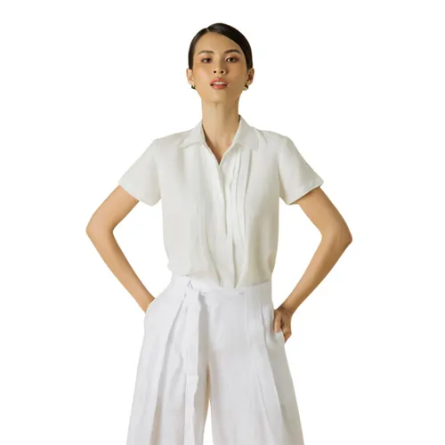 Áo Kiểu Nữ F2 Fashion & Freedom Linen Contemporary Dance AK380-T-S -1220 Màu Trắng Size S