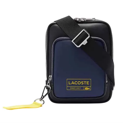 Túi Đeo Chéo Nam Lacoste Men's Statement Smooth Leather Crossover Bag Màu Xanh Đen