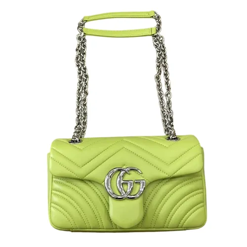 Túi Đeo Vai Nữ Gucci GG Marmont 837280 Màu Xanh Lá