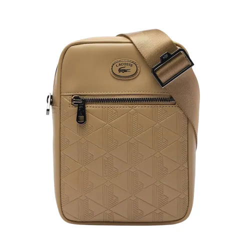 Túi Đeo Chéo Nam Lacoste Men's Monogram Satchel NH4486MR C87 Màu Be