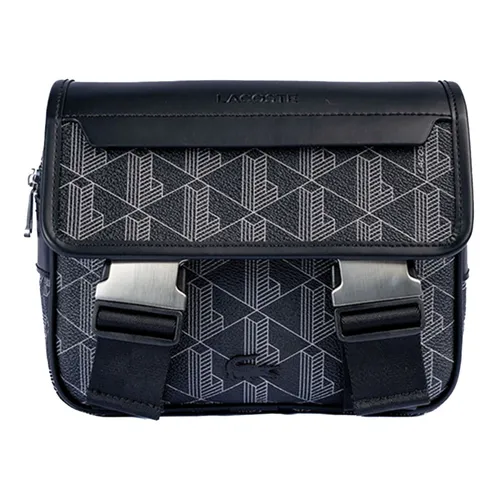 Túi Đeo Chéo Nam Lacoste Crossbody Bag The Blend In Black Màu Đen Họa Tiết