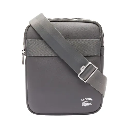 Túi Đeo Chéo Nam Lacoste Men's Contrast Branded Crossover Bag NH4017PN J37 Màu Xám
