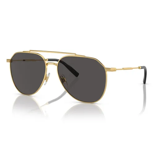 Kính Mát Nam Dolce & Gabbana D&G Grey Metal DG2296 02/87 58 Màu Xám