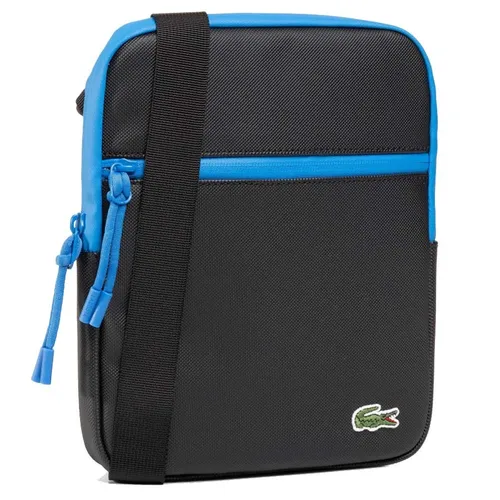 Túi Đeo Chéo Nam Lacoste M Flat Crossover Bag NH3308LV Noir Ultramarine Noir F58 Màu Đen Xanh