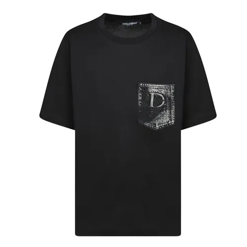 Áo Phông Nam Dolce & Gabbana D&G T-Shirt G8PN9Z G7O4J Màu Đen Size 46