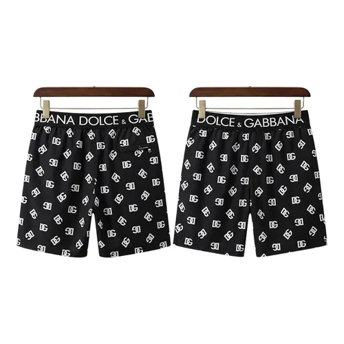 Quần Short Nam Dolce & Gabbana D&G  Logo M4B45T HSMGJ Màu Đen/Trắng Size 4