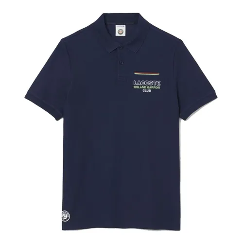 Áo Polo Nam Lacoste X Roland Garros Club Man Shirt PH8742 - 166 Màu Xanh Đen Size 4