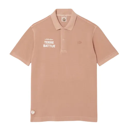 Áo Polo Unisex Lacoste Roland-Garros Edition Clay Court PH0349 G8I Màu Nâu Size M