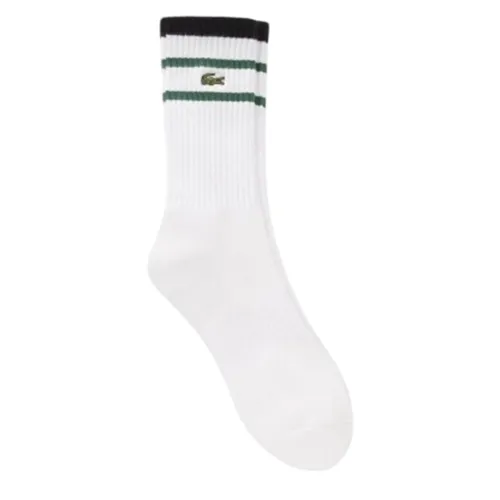 Tất Nam Lacoste RA123E-54N-001 Men's Sports Socks Màu Trắng