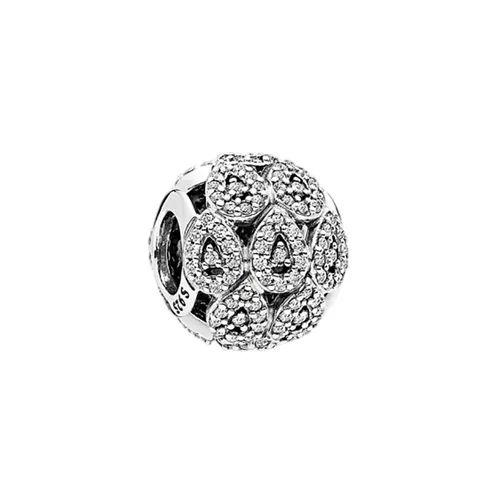 Hạt Vòng Charm Pandora Silver Bead Cubic Zirconia 796271CZ Màu Bạc