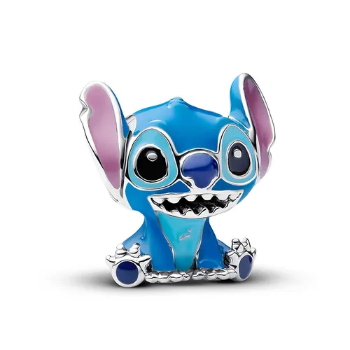 Hạt Vòng Charm Pandora Disney Stitch 793815C01 Màu Xanh