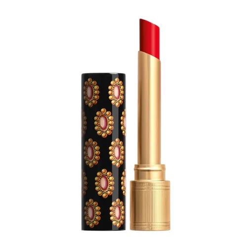 Son Gucci Rouge De Beauté Brillant 25 Goldie Red Màu Đỏ Cổ Điển