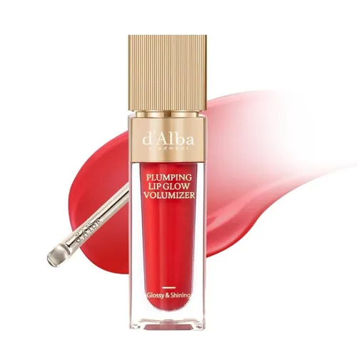 Son Bóng D'Alba Plumping Lip Glow Volumizer 04 Ruby Rose Màu Đỏ Hồng Lạnh