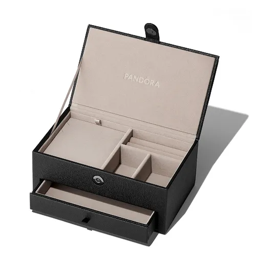 Hộp Đựng Trang Sức Pandora Black Jewellery Box Màu Đen