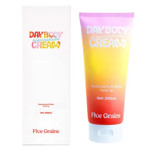 Kem Dưỡng Trắng Da Toàn Thân Five Grains Niacinamide Day Body Cream 200ml