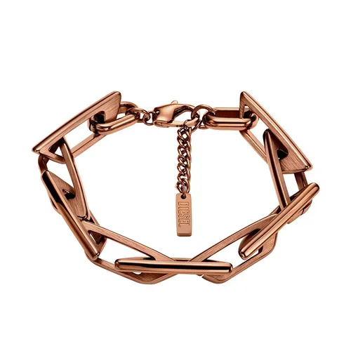 Vòng Đeo Tay Diesel Stainless Steel Chain Bracelet DX1645200 Màu Vàng Đồng