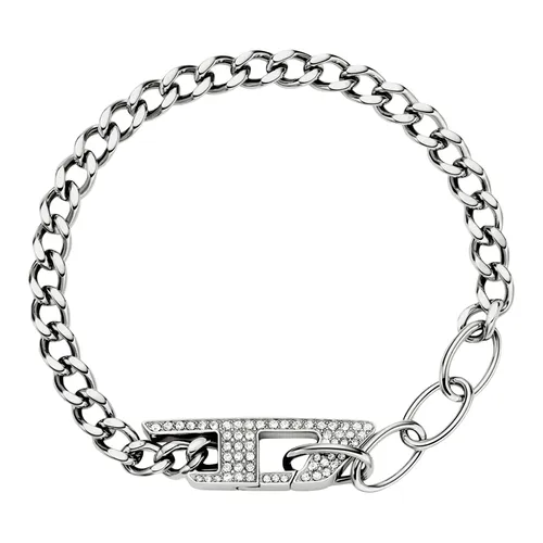 Vòng Đeo Tay Diesel Stainless Steel Glitz Chain Bracelet DX1627040 Màu Bạc