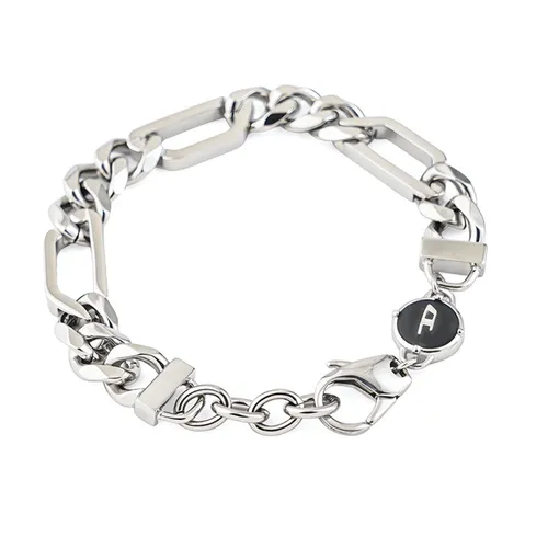 Vòng Đeo Tay Nam Diesel Men Stainless Steel Silver Tone Bracelet DX1351040 Màu Bạc