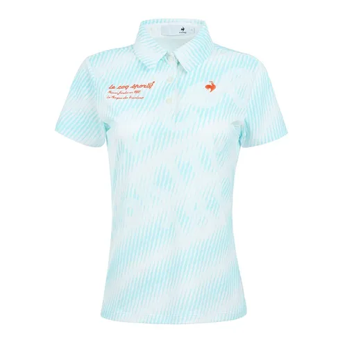 Áo Polo Nữ Le Coq Sportif LG6SHST1LV-SA00 Màu Trắng Phối Xanh Size S