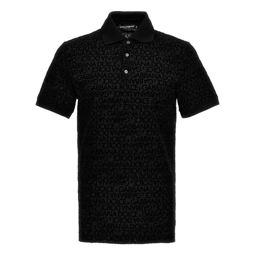 Áo Polo Nam Dolce & Gabbana D&G Logo G8PT0TG7KV1N0000 Màu Đen Size 46