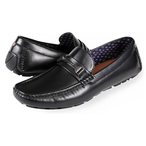 Giày Lười Nam Tommy Hilfiger Moca Axin Loafer AXIN - BLK Màu Đen Size 7.5