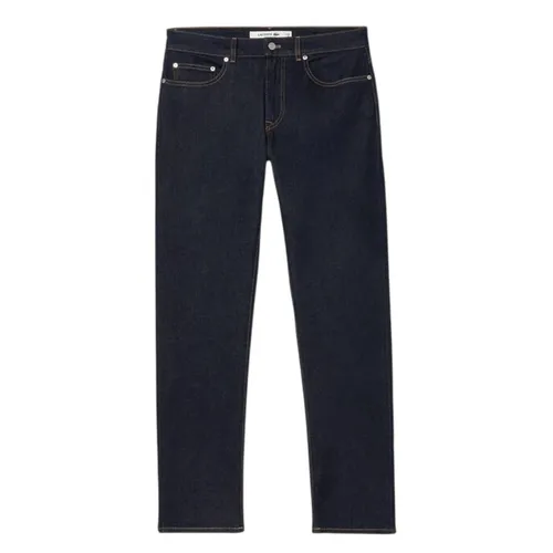 Quần Dài Nam Lacoste Men's Slim Fit Denim Pants HH7221 ML4 Màu Xanh Đen Size 30