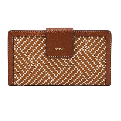 Ví Nữ Fossil Logan RFID Tab Clutch SL10100994 Màu Nâu