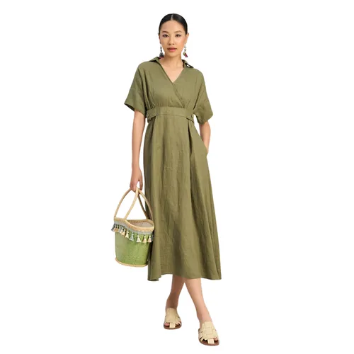 Váy Linen Nữ F2 Fashion & Freedom  Art Of Styling D742-XR-S-0723 Màu Xanh Rêu Size S