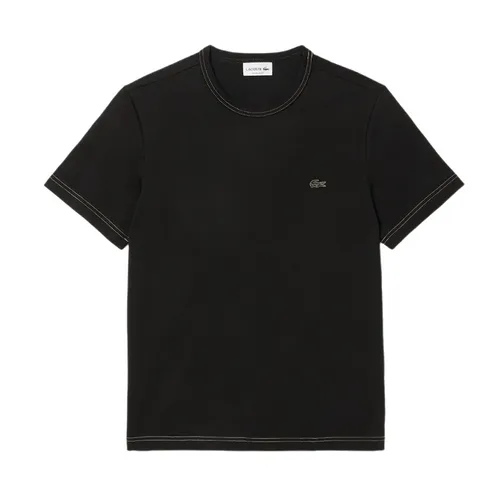 Áo Thun Nam Lacoste Regular Fit Cotton Jersey T-Shirt TH1748 55G 031 Màu Đen Size 3