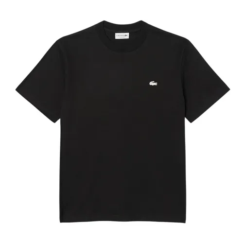 Áo Thun Nam Lacoste Men's Diamanté Crocodile Cotton T-Shirt TH6883-51 031 Màu Đen Size 4