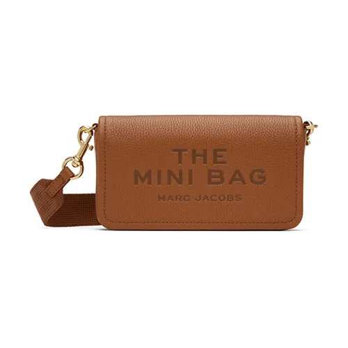 Túi Đeo Chéo Nữ Marc Jacobs Brown The Leather Mini Bag 251190F048067 Màu Nâu