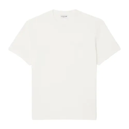 Áo Thun Nam Lacoste Ribbed Neck Petit Piqué T-Shirt White TH5477 51 70V Màu Trắng Size 3