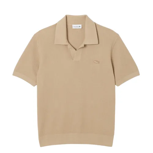 Áo Polo Nam Lacoste Cotton Blend Open Polo Collar Sweater AH5186 99 031 Màu Đen Size 2