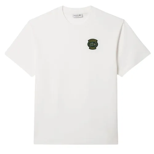 Áo Thun Nam Lacoste Men's Loose Fit T-Shirt With Emblem Cotton Material TH8322 10 70V Màu Trắng Size 3