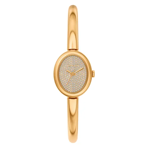Đồng Hồ Nữ Michael Kors MK Petite Maude Gold-Tone Bangle Watch MK7593 Màu Vàng Gold