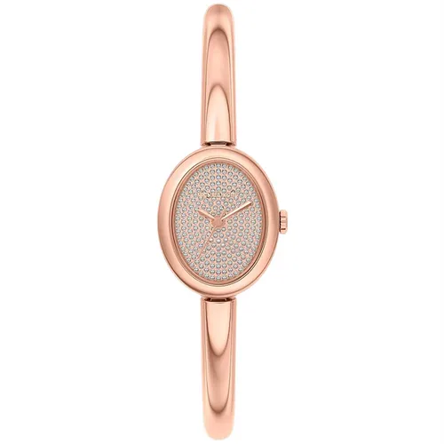 Đồng Hồ Nữ Michael Kors MK Petite Maude Rose Gold-Tone Bangle Watch MK7594 Màu Vàng Hồng