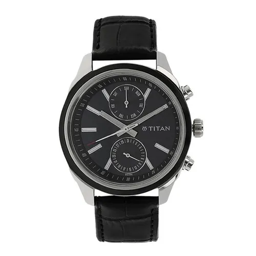 Đồng Hồ Nam Titan Neo 2 Gents Men's Watch Blue Dial 48mm 1733KL01 Màu Đen Bạc
