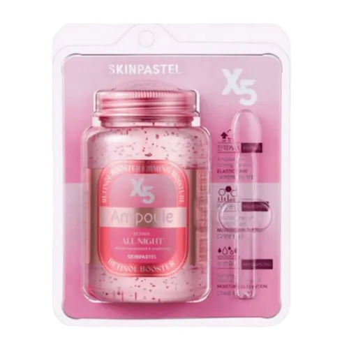 Tinh Chất Cấp Nước, Hỗ Trợ Ủ Căng Bóng Da Ban Đêm Skinpastel X5 Ampoule Retinol All Night 250ml