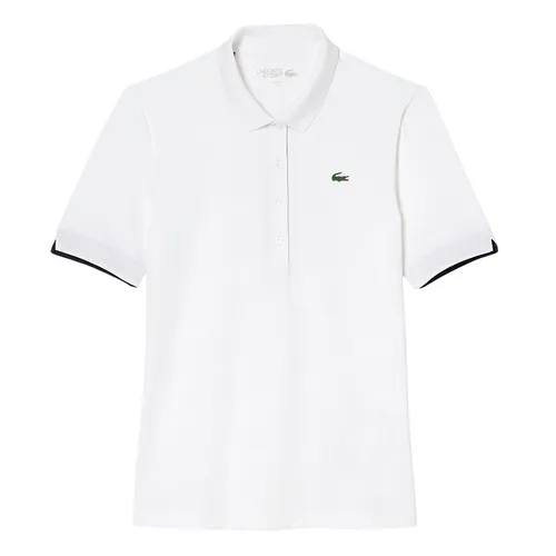 Áo Polo Nữ Lacoste Women's Slim Fit UV Protect Stretch Golf PF5179 51 522 Màu Trắng Size 34