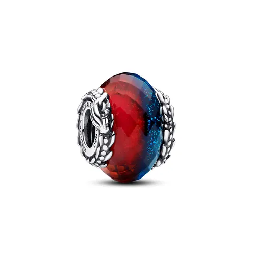 Hạt Vòng Charm Pandora Game Of Thrones x Pandora Murano Fire And Ice Undying Power 792966C00 Màu Đỏ - Xanh Blue