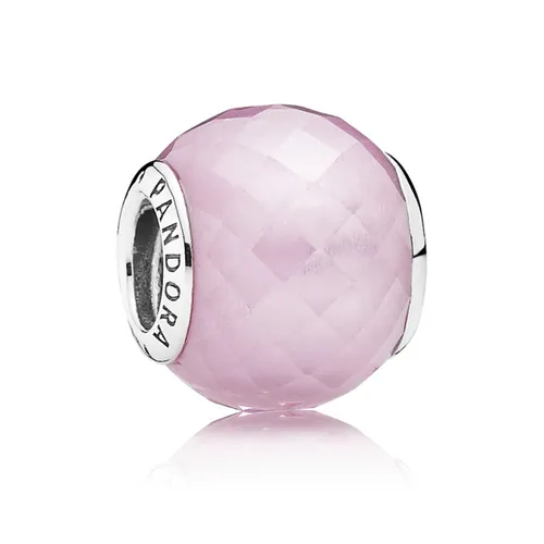 Hạt Vòng Charm Pandora Pink Petite Facets 791499PCZ Màu Hồng Nhạt