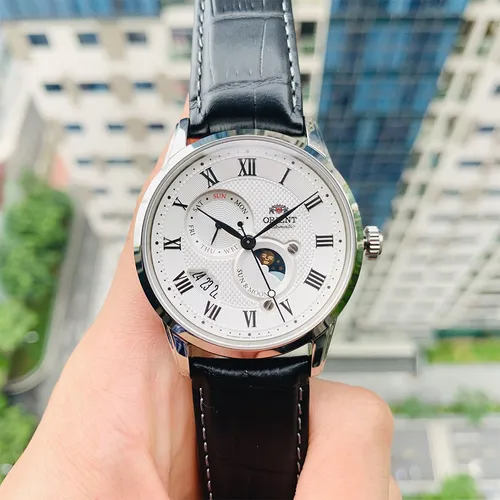 Đồng Hồ Nam Orient Sun And Moon Gen 3 RN-AK0005S Màu Trắng Đen