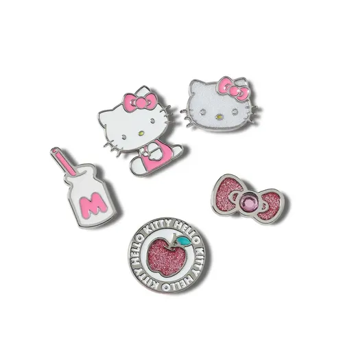 Set Charm Dép Crocs Hello Kitty Elevated Jibbitz 5 Món Màu Hồng