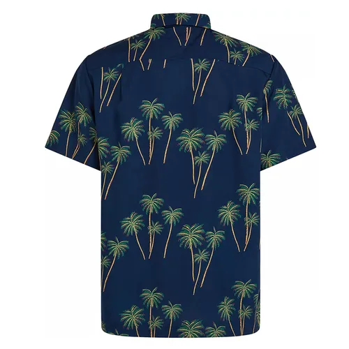 Áo Sơ Mi Cộc Tay Nam Tommy Hilfiger Regular Fit 38580 - DAF Màu Xanh Navy Size XS