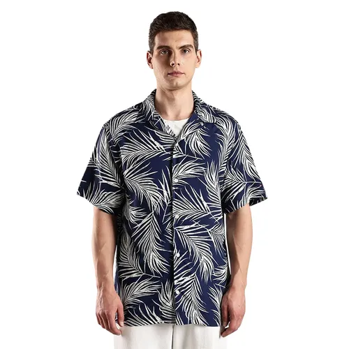 Áo Sơ Mi Cộc Tay Nam Tommy Hilfiger Regular Fit 39447 - C7G Màu Xanh Navy Size XS