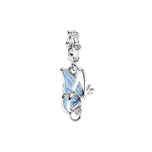 Hạt Vòng Charm Pandora Winged Dangle Charm 794241C01 Màu Bạc Xanh