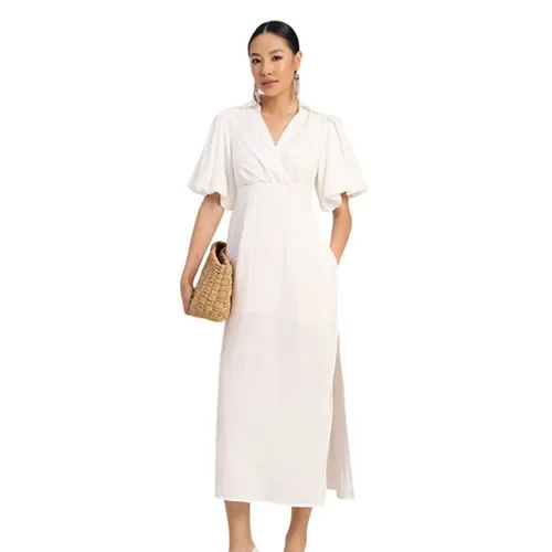 Váy Liền Nữ F2 Fashion & Freedom Linen The Art Of Styling D757-T-S-0923-1 Màu Trắng Size S