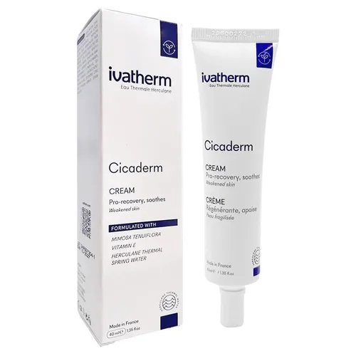 Kem Dưỡng Tái Tạo Và Ngăn Ngừa Sẹo Ivatherm Cicaderm Cream 40ml