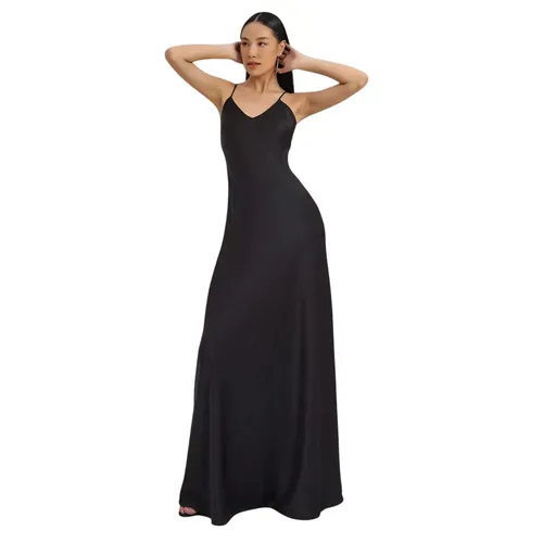 Váy Liền Hai Dây Lụa Nữ F2 Fashion & Freedom Art Of Styling D752-D-S-0923 Màu Đen Size S