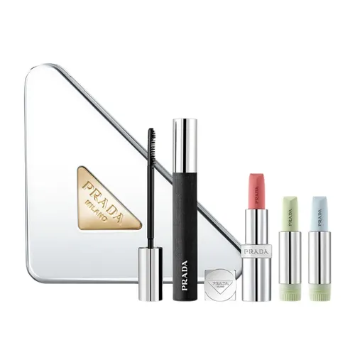 Set Son Dưỡng Và Mascara Prada Beauty Clutch 5 Món